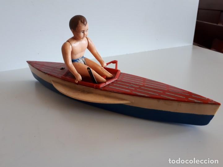 Juguetes antiguos Rico: Canoa de pl&aacute;stico de Rico - Foto 2