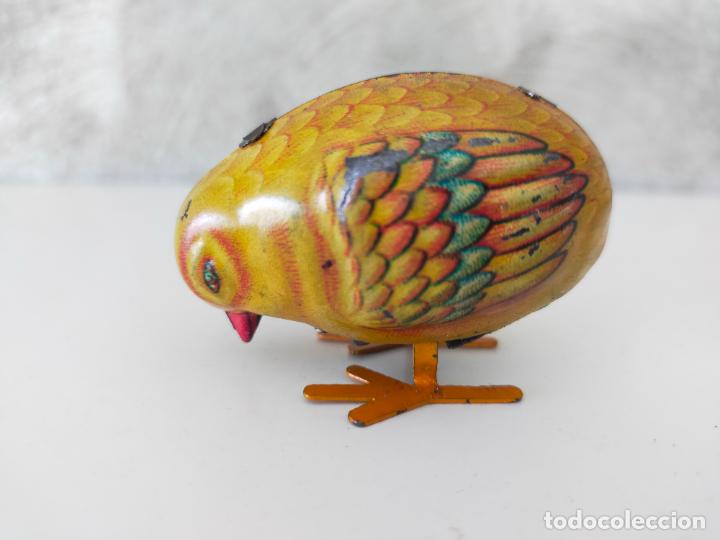 Juguetes antiguos Rico: POLLITO HOJALATA RICO - Foto 4