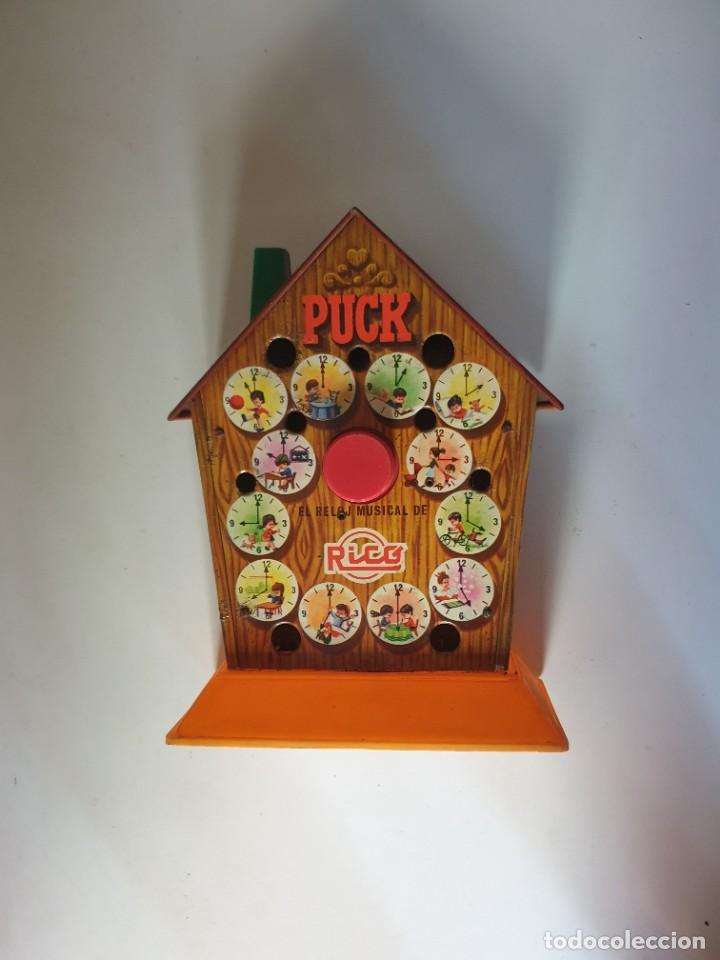 Juguetes antiguos Rico: HUCHA RELOJ MUSICAL - Foto 2