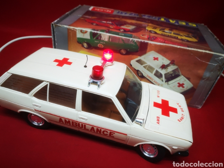Voiture Jouet Vintage - Seat Fiat 131 Ambulance Par Rico - Occasion (70443)