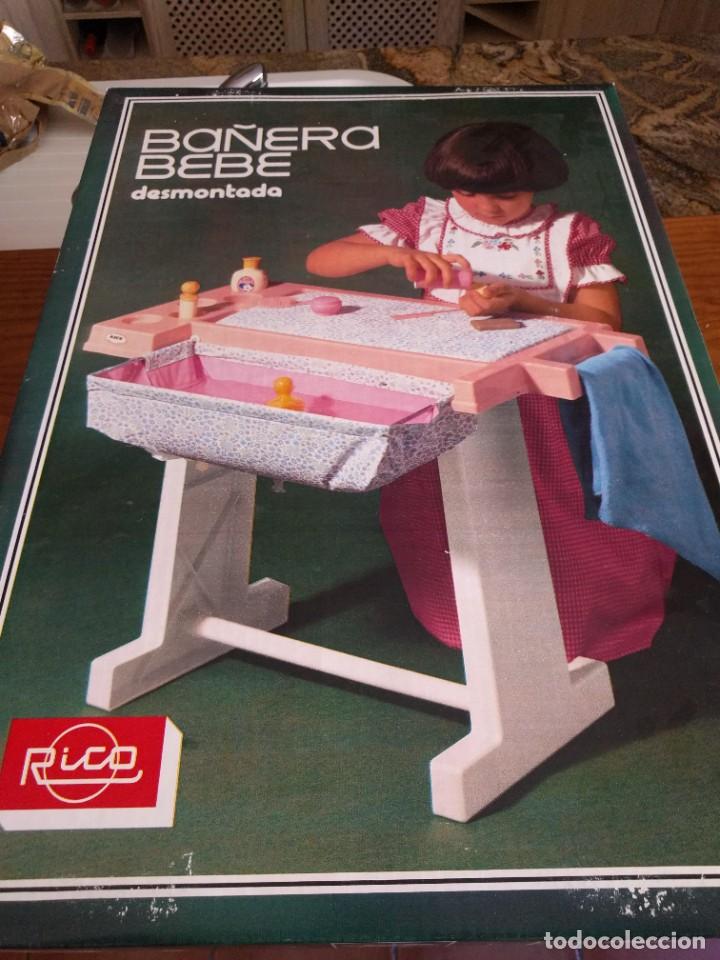 Juguetes antiguos Rico: BA&Ntilde;ERA BEB&Eacute; DE LA MARCA RICO SA - Foto 1