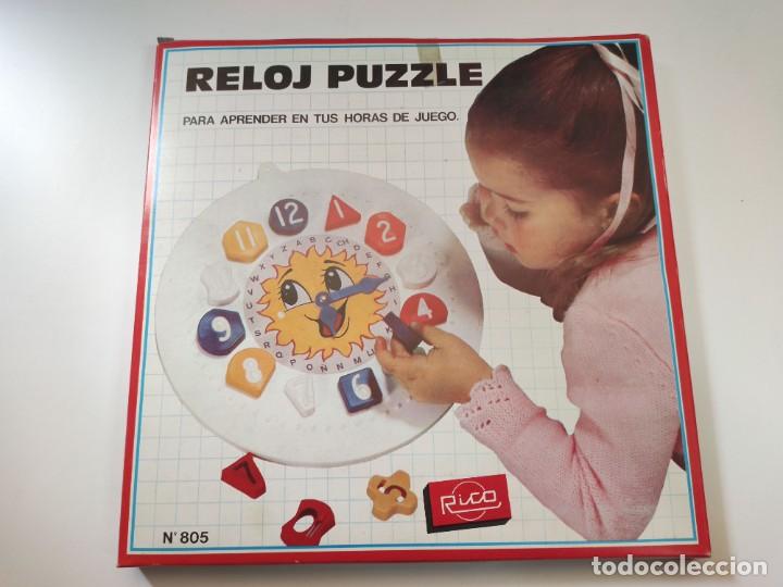 Juguetes antiguos Rico: RELOJ PUZZLE DE RICO SA - Foto 2