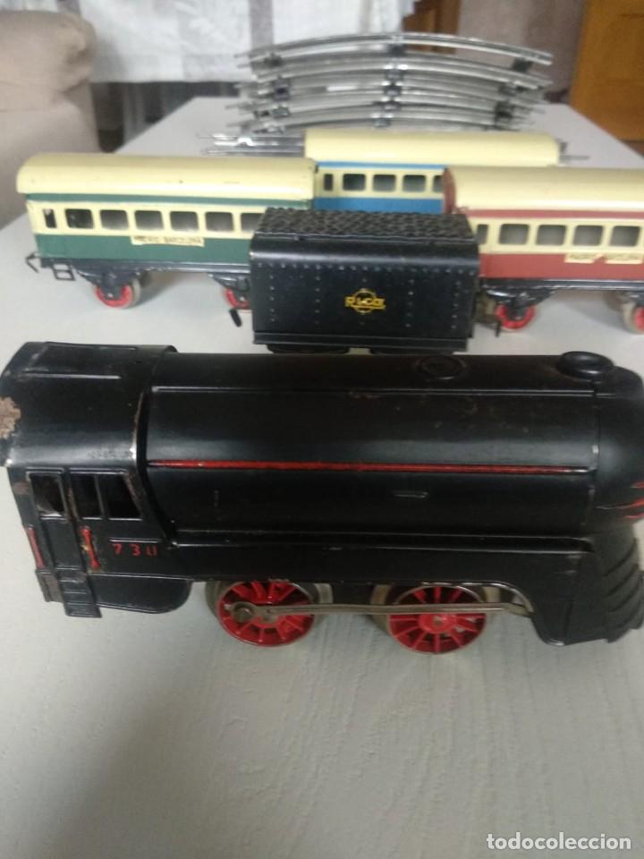 Juguetes antiguos Rico: Tren antiguo de rico - Foto 4