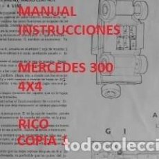 Juguetes antiguos Rico: INSTRUCCIONES RICO. MERCEDES 300 4X4. Lote 390197819