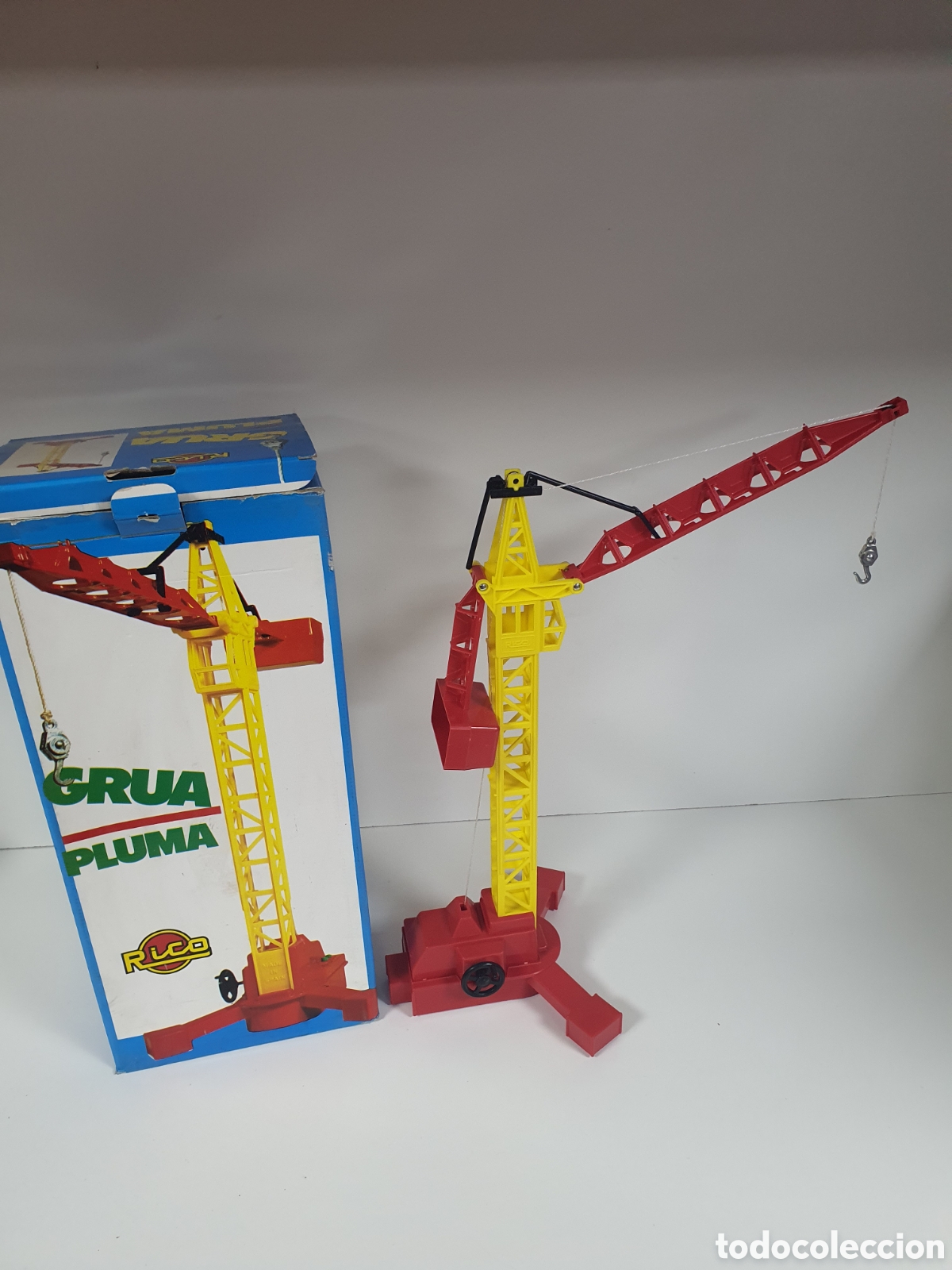 Juguetes antiguos Rico: Grua pluma rico - Foto 1