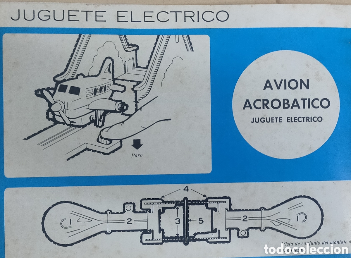 Juguetes antiguos Rico: Avi&oacute;n Acrob&aacute;tico marca Rico - Foto 5