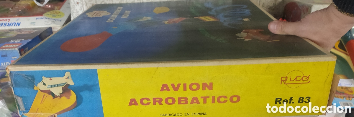 Juguetes antiguos Rico: Avi&oacute;n Acrob&aacute;tico marca Rico - Foto 7