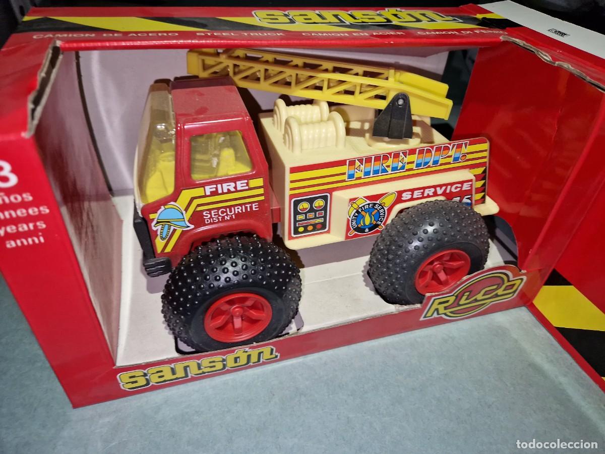 Juguetes antiguos Rico: CAMION SANSON BOMBEROS DE RICO - Foto 5