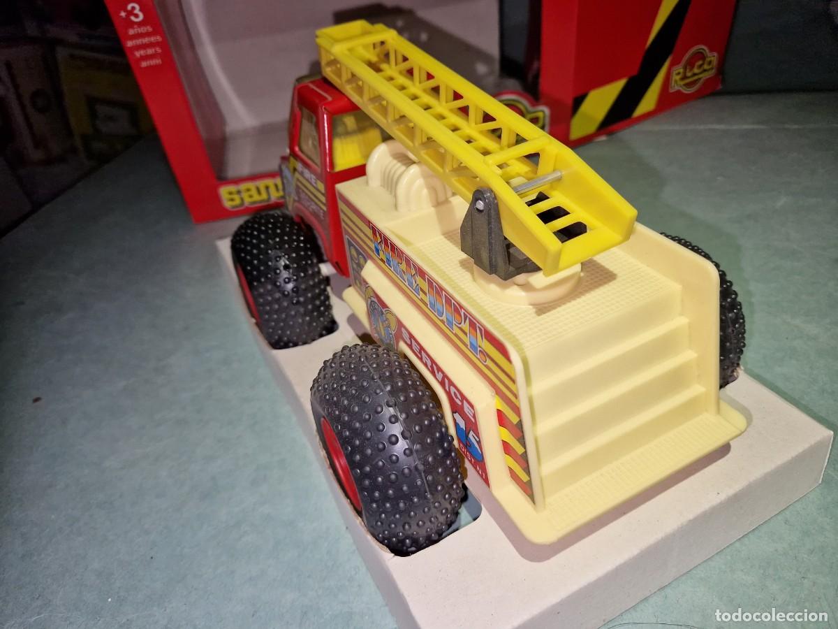 Juguetes antiguos Rico: CAMION SANSON BOMBEROS DE RICO - Foto 7