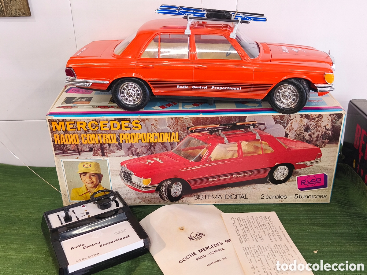 Juguetes antiguos Rico: Coche mercedes 450 Rico Radio control