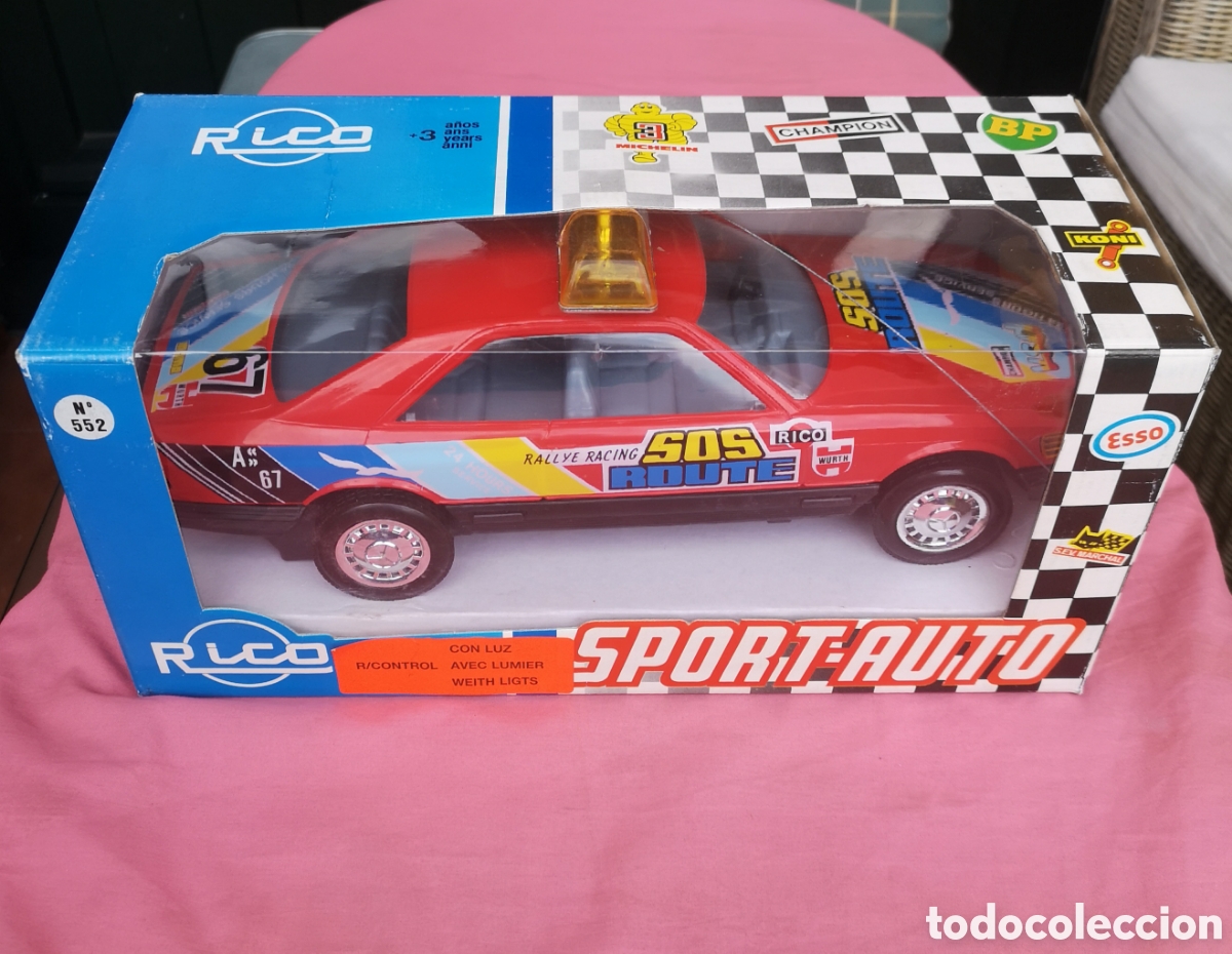 Juguetes antiguos Rico: Rico. Mercedes SOS ROUTE 552.CON LUZ. Radio control. SIN USAR. FUNCIONA BIEN. A&ntilde;os 80.