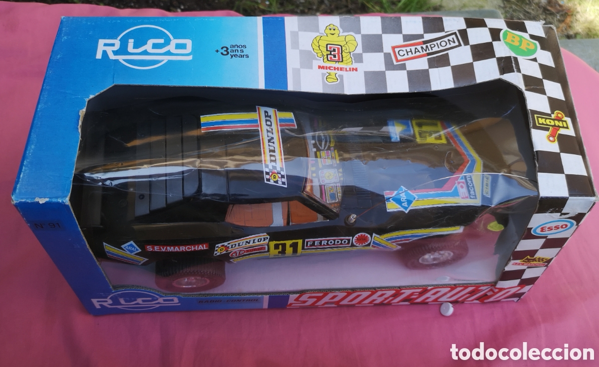 Juguetes antiguos Rico: Rico. Coche Chevrolet Dunlop 31. Radio Control. SIN USAR. NO FUNCIONA. A&ntilde;os 80.