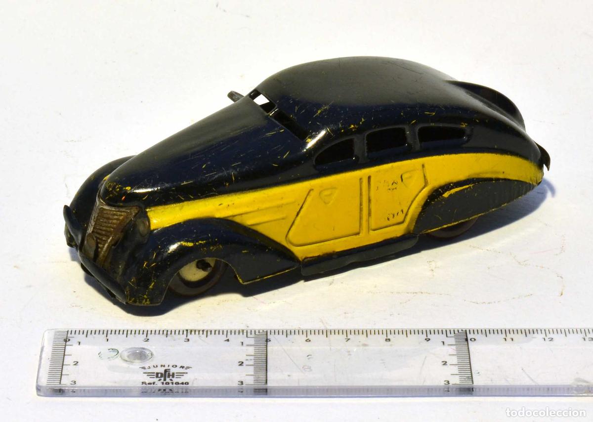 Juguetes antiguos Rico: COCHE TAXI DE HOJALATA A CUERDA RICO - 1950,S - RARO - VER DESCRIPCI&Oacute;N
