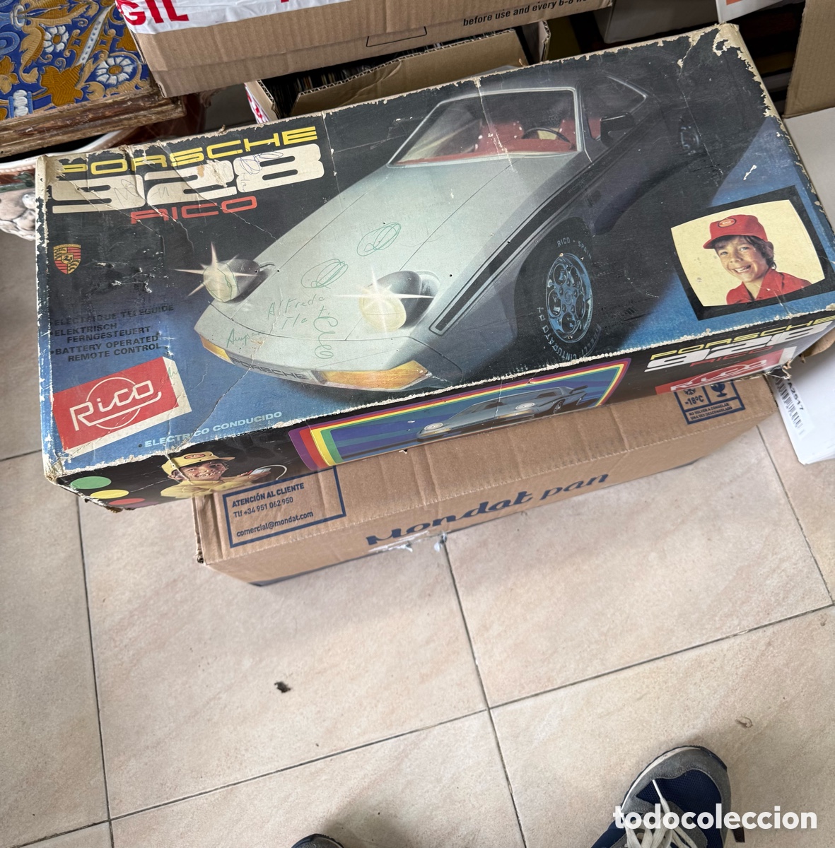 Juguetes antiguos Rico: Bonito porche de rico en su caja, tal y como se ve