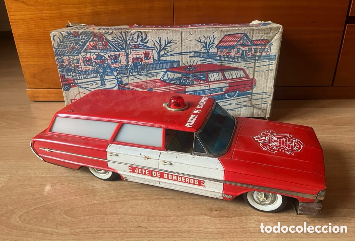 Jouets anciens Rico: COCHE RICO JEFE DE BOMBEROS