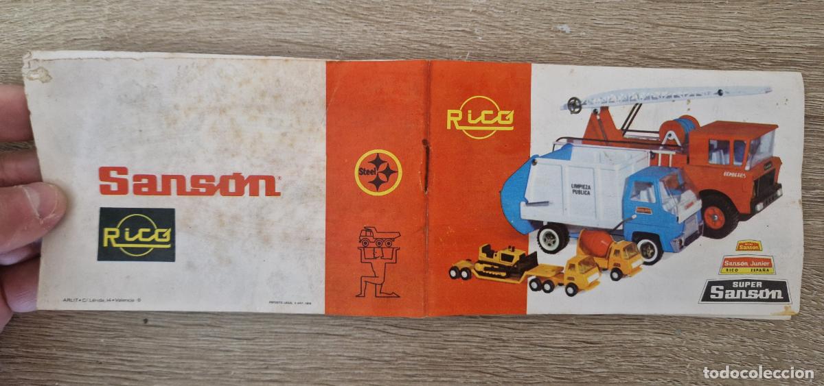 Juguetes antiguos Rico: Antiguo Cat&aacute;logo de Juguetes Rico con las Series Sanson del A&ntilde;o 1970 camion coche vehiculo