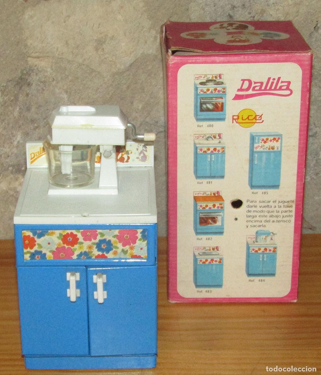 Juguetes antiguos Rico: DALILA DE RICO - ANTIGUO M&Oacute;DULO DE COCINA BATIDORA - HOJALATA - NUEVA Y EN SU CAJA - A&Ntilde;OS 60/70