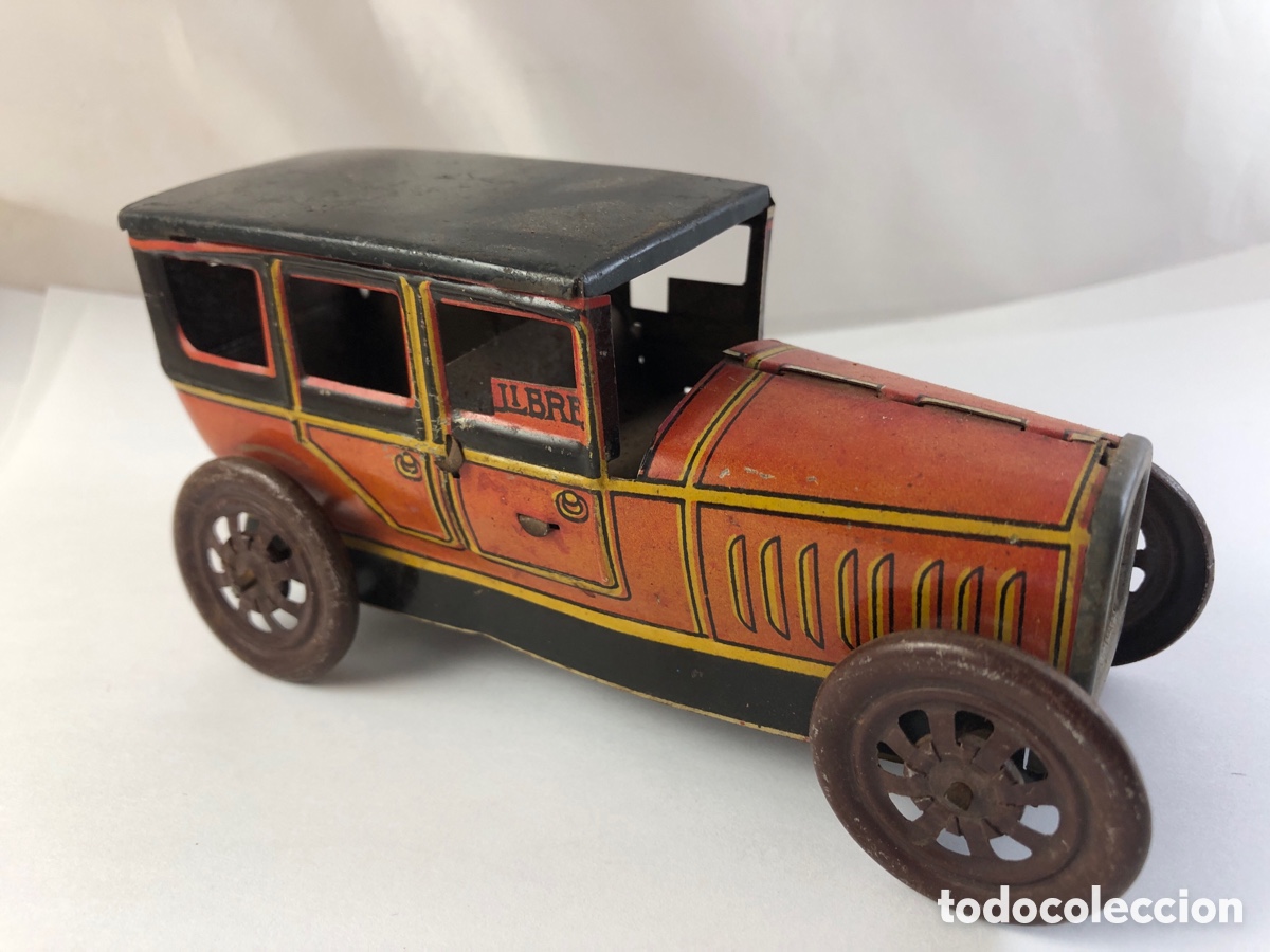 Juguetes antiguos Rico: ANTIGUO COCHE TAXI DE RICO, CON MATRICULA 3423 DE HOJALATA