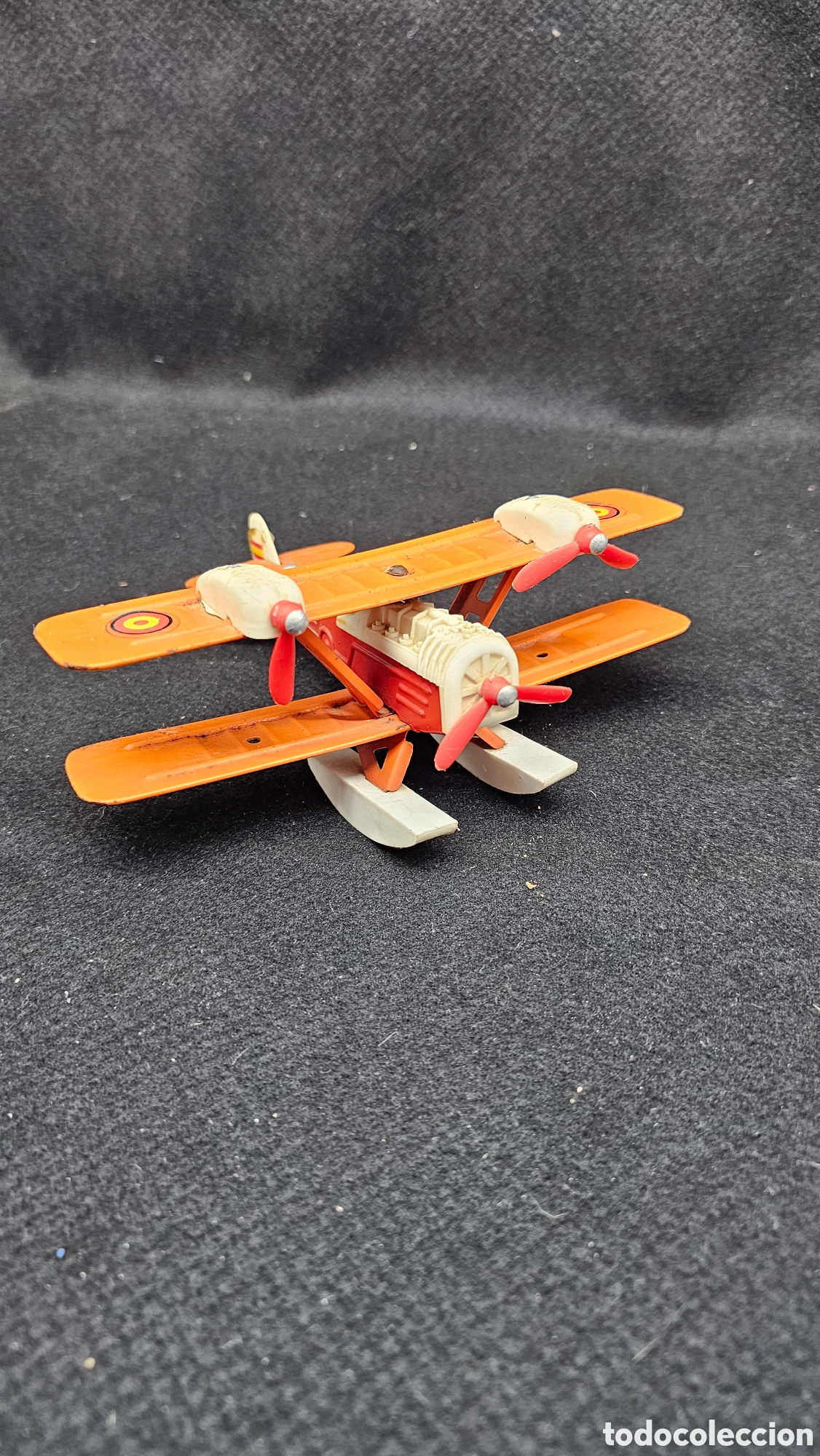 Jouets anciens Rico: Hidroavi&oacute;n de metal Sans&oacute;n de Rico