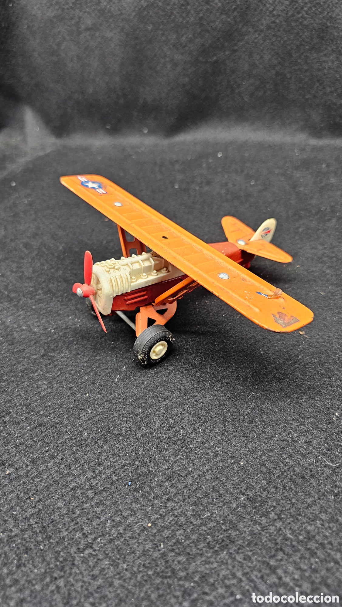 Brinquedos antigos Rico: Antiguo avi&oacute;n de metal Sans&oacute;n de Rico