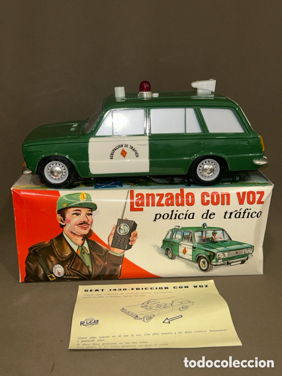 Juguetes antiguos Rico: COCHE SEAT 1430 POLICIA DE TRAFICO,REF 88,RICO,LANZADO CON VOZ EN SU CAJA,DOCUMENTACI&Oacute;N *VER FOTOS*