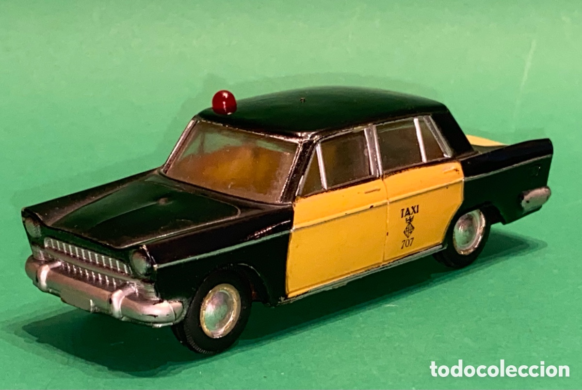 Juguetes antiguos Rico: SEAT 1400 C TAXI BARCELONA de MINIATURAS RICO, a&ntilde;os 60 (tipo PAYA, JYESA)