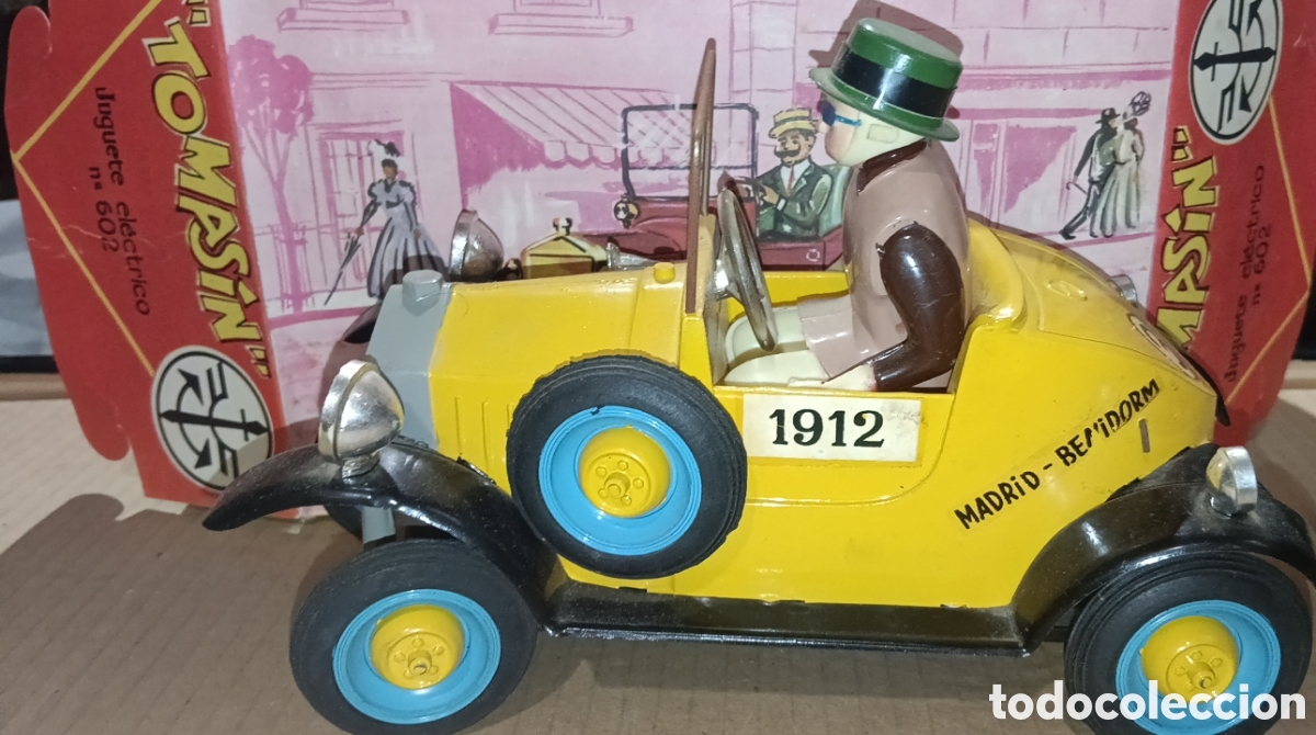 Juguetes antiguos Rico: COCHE TOMASIN RICO CAJA FUNCIONA