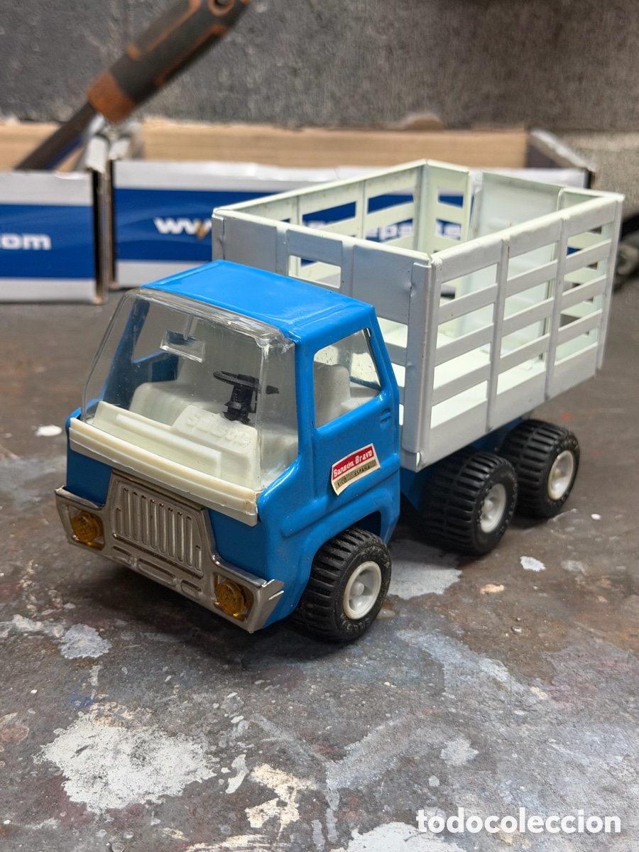 Juguetes antiguos Rico: Cami&oacute;n ganado mini rico sans&oacute;n caja de carga muy bueno a&ntilde;os 80 no tonka