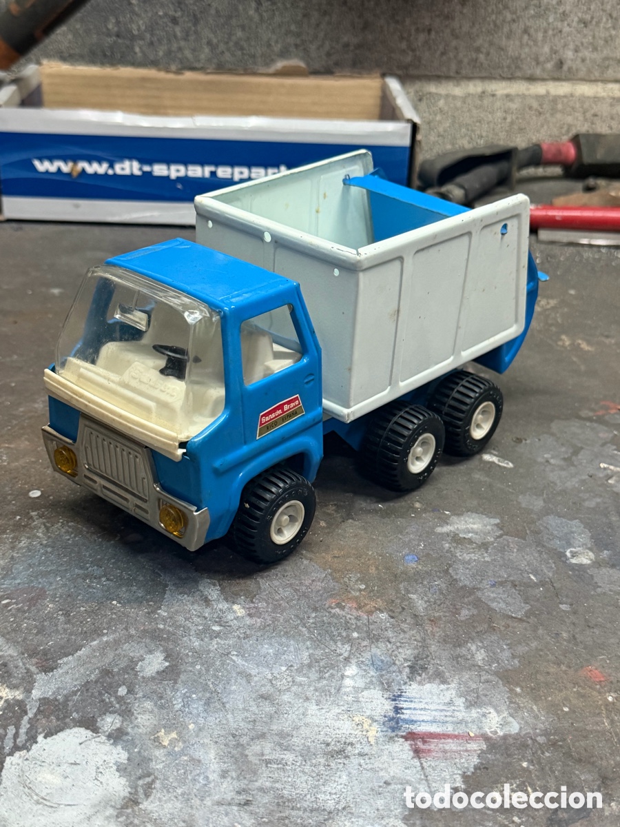 Juguetes antiguos Rico: Cami&oacute;n basura mini rico sans&oacute;n muy bueno a&ntilde;os 70 no tonka Made In Spain