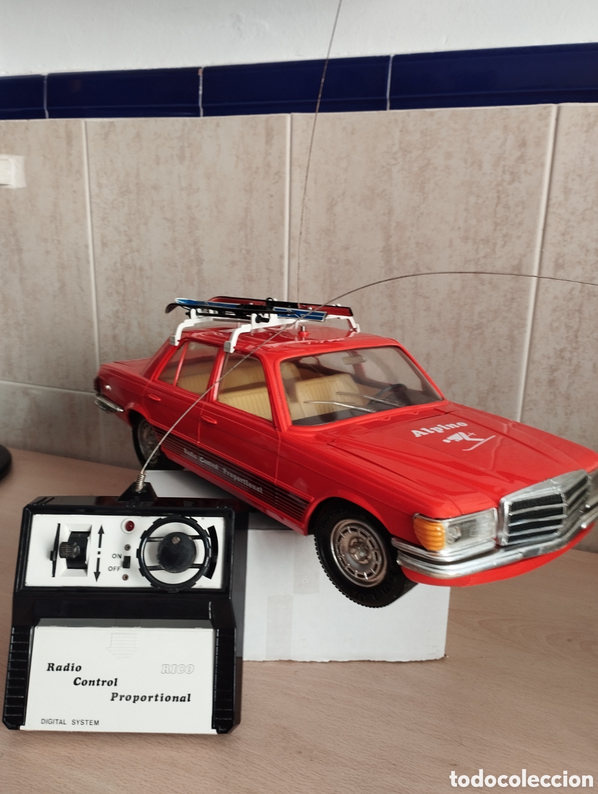Juguetes antiguos Rico: COCHE MERCEDES 450 ALPINO DE RICO RADIO CONTROL