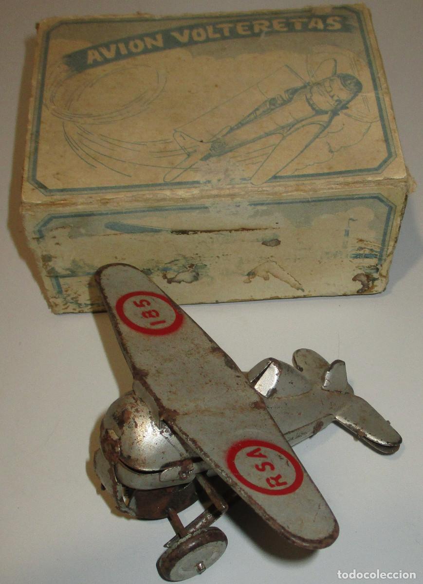 Juguetes antiguos Rico: AVI&Oacute;N VOLTERETAS, de RICO, con caja