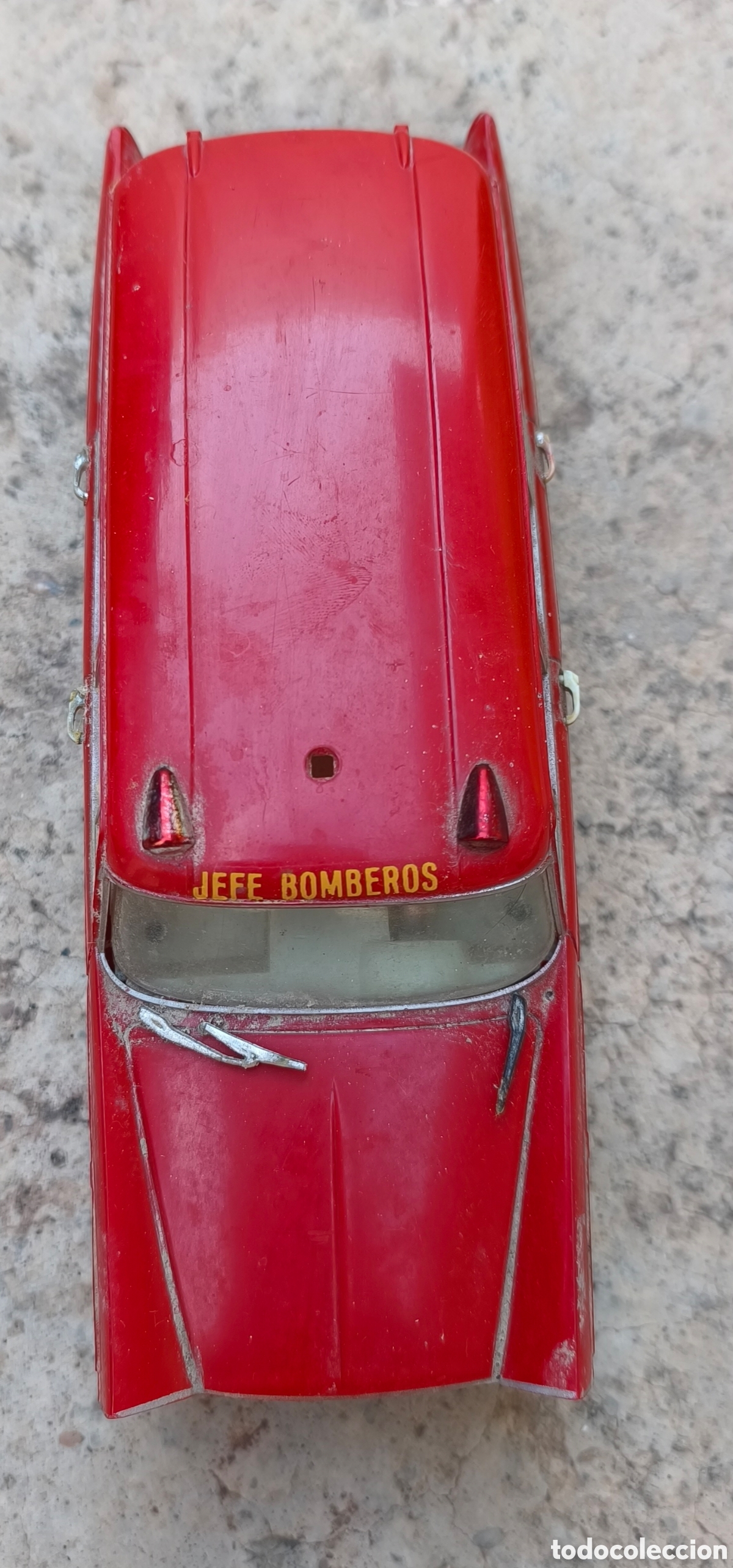 Juguetes antiguos Rico: Coche bomberos marca rico