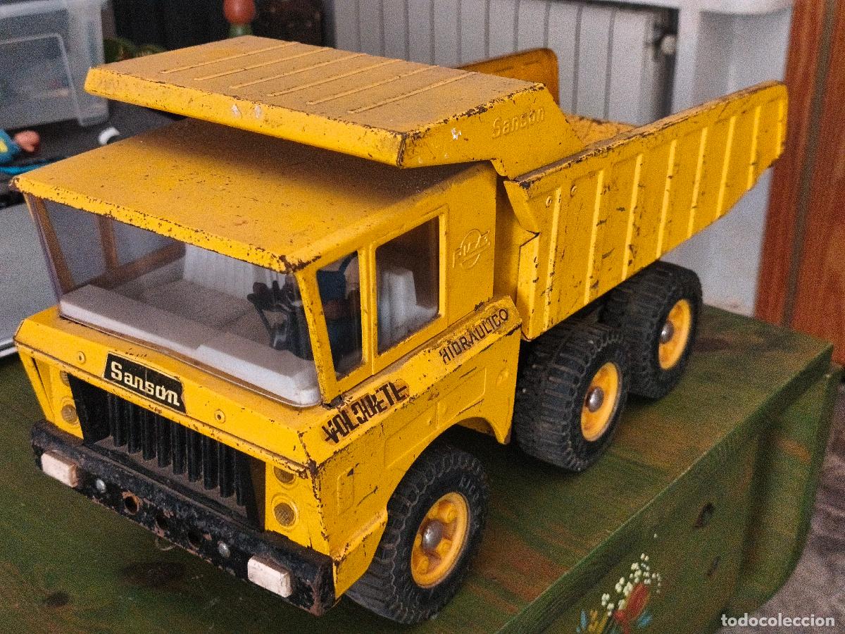 Juguetes antiguos Rico: Cami&oacute;n Volquete Hidr&aacute;ulico marca Rico Sanson. A&ntilde;os 70's.