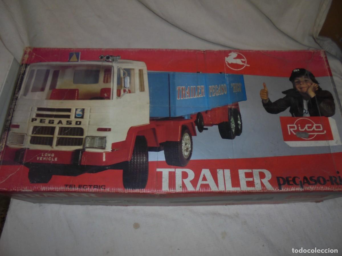 Juguetes antiguos Rico: magnifico antiguo camion trailer pegaso de rico