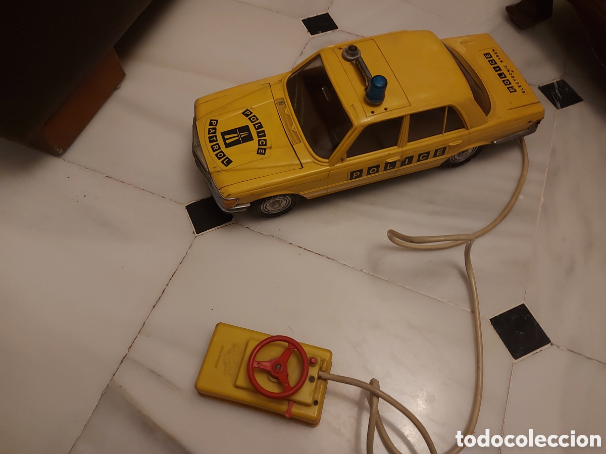 Juguetes antiguos Rico: Coche Polic&iacute;a ruco mercedes para resturar o piezas
