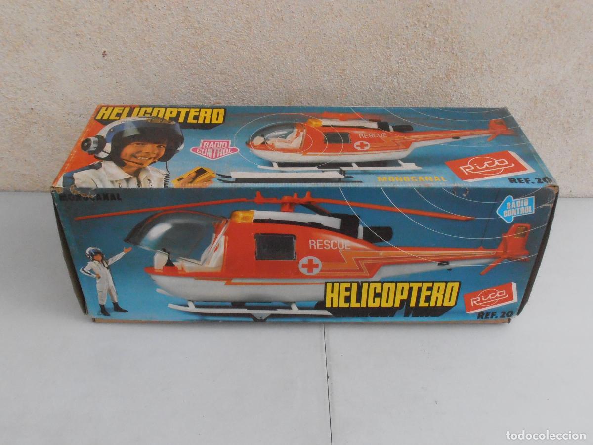 Juguetes antiguos Rico: HELICOPTERO RADIO CONTROL MONOCANAL, RICO, NUEVO A ESTRENAR, ANTIGUA JUGUETERIA