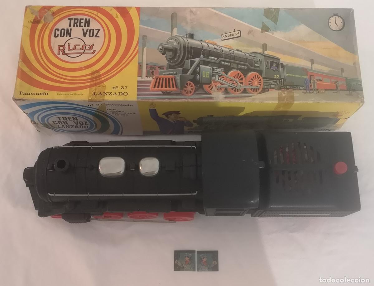 Juguetes antiguos Rico: TREN LANZADO CON VOZ RICO N&ordm;37 &iexcl;EN CAJA! A&Ntilde;OS 60/70