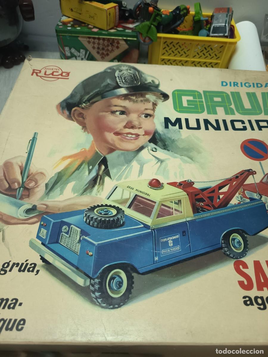 Juguetes antiguos Rico: grua municipal de rico paya jyesa
