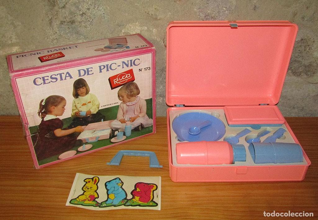 Juguetes antiguos Rico: ANTIGUA CESTA DE PIC-NIC PICNIC DE RICO - NUEVA Y EN SU CAJA ORIGINAL - A&Ntilde;OS 70/80