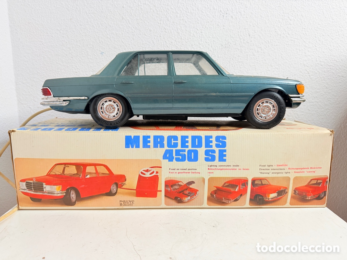 Juguetes antiguos Rico: MERCEDES 450 SE DIPLOM&Aacute;TICO RICO VERDE METALIZADO