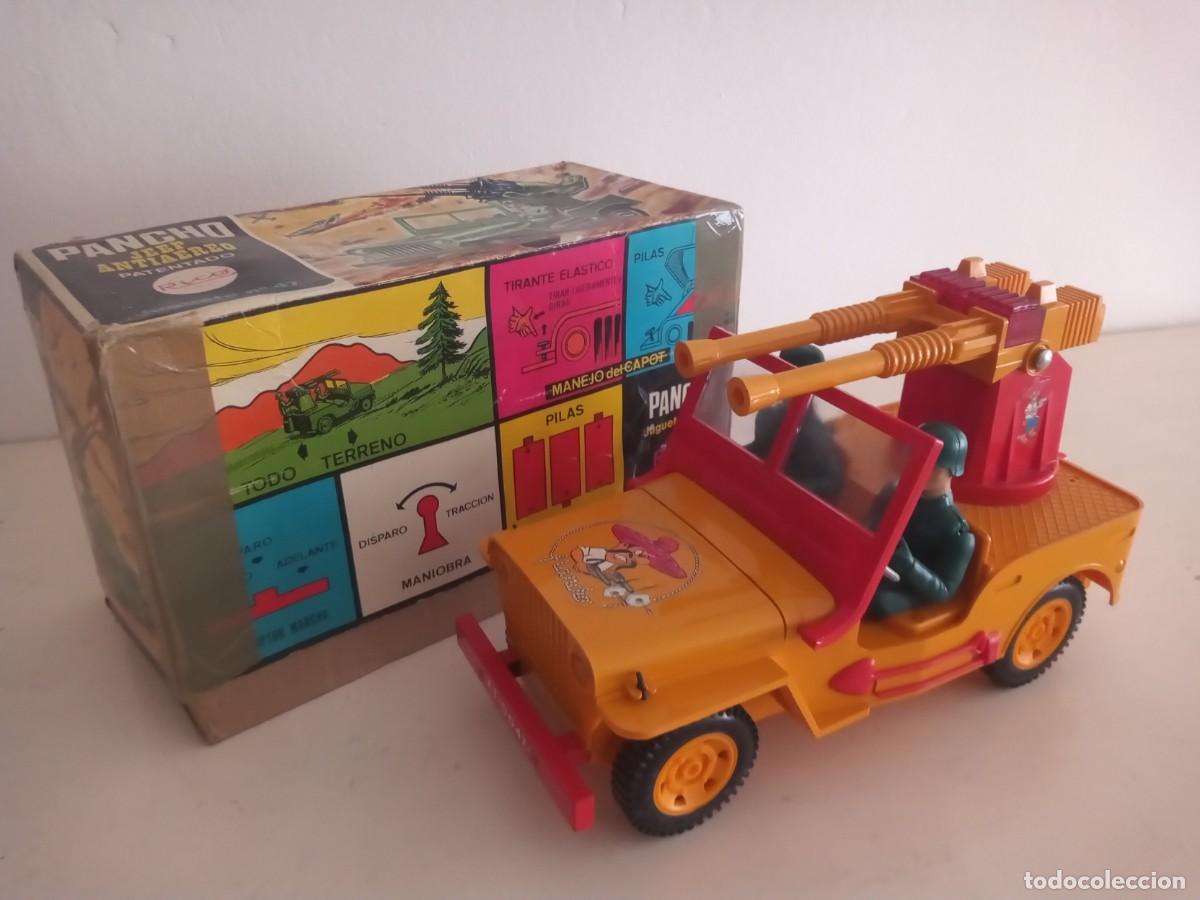 Juguetes antiguos Rico: JEEP ANTIA&Eacute;REO PANCHO RICO N&ordm; 47 VINTAGE A&Ntilde;OS 70 CAJA