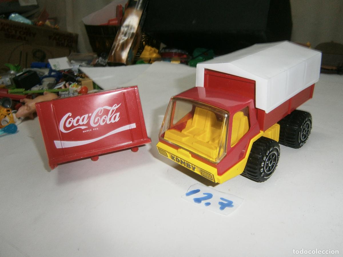 Juguetes antiguos Rico: CAMION VINTAGE RICO SANSON KOMBY CON DOBLE POSIBILIDAD CAMBIO DE CARROCERIA COCA COLA NUEVO SIN USAR