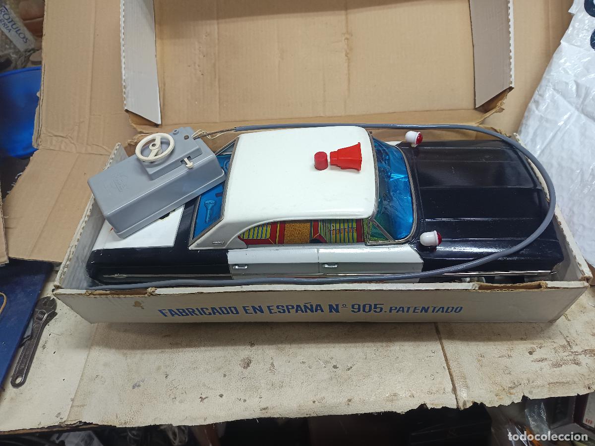 Juguetes antiguos Rico: COCHE DIRIGIDO POR CABLE, OTRO RADIO PATRULLA AGENTE CIPOL. FORD GALAXY GALAXIE DE RICO CON SU CAJA