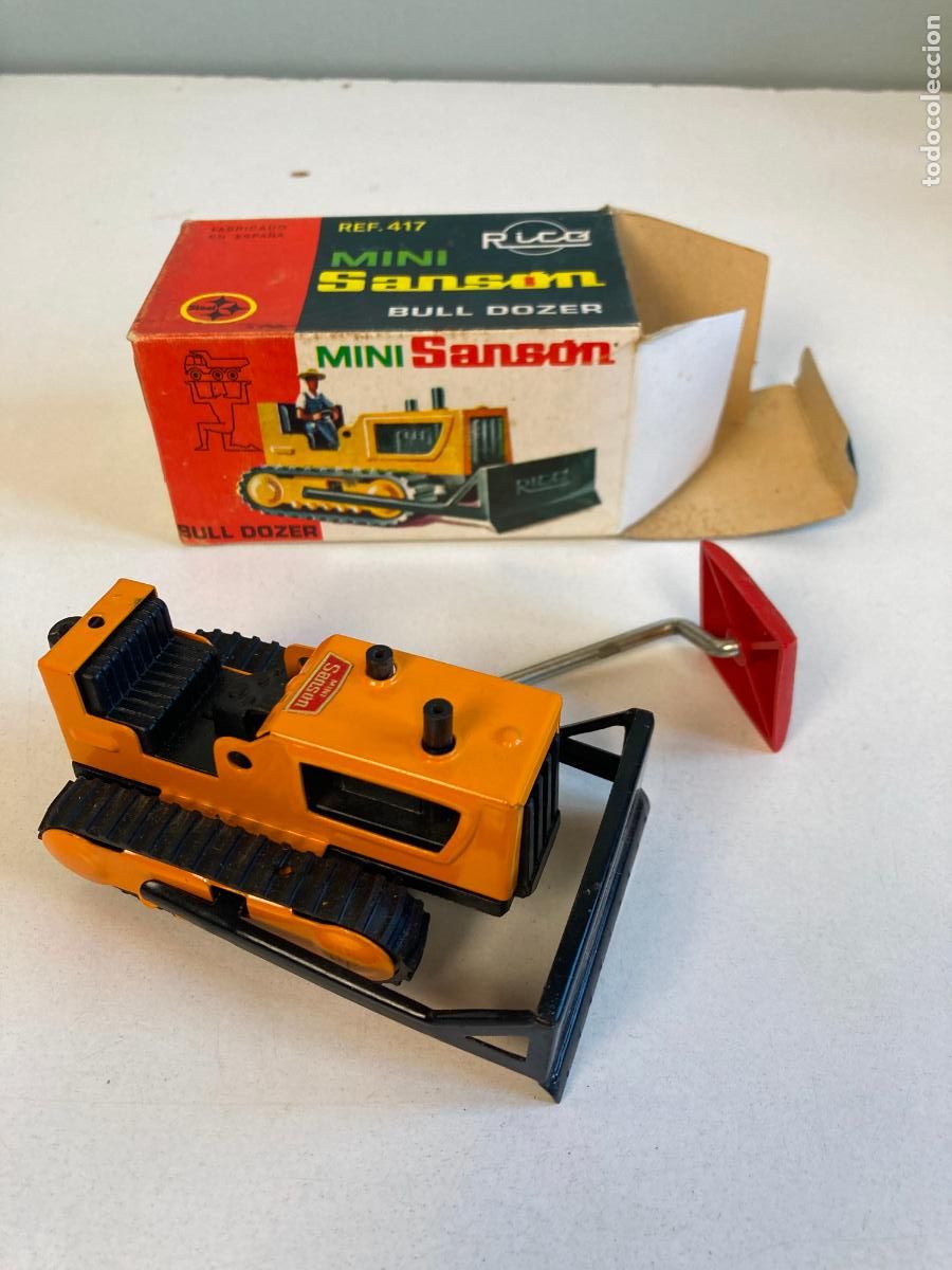 Juguetes antiguos Rico: BULL DOZER DE RICO, MINI SANSON, CAJA ORIGINAL