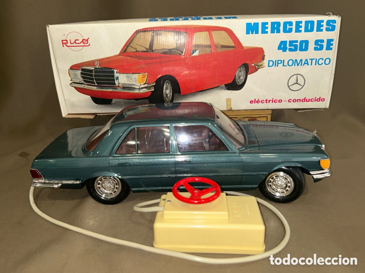 Brinquedos antigos Rico: RICO, COCHE DE RICO MERCEDES 450 SE DIPLOM&Aacute;TICO, EL&Eacute;CTRICO CONDUCIDO EN SU CAJA ORIGINAL