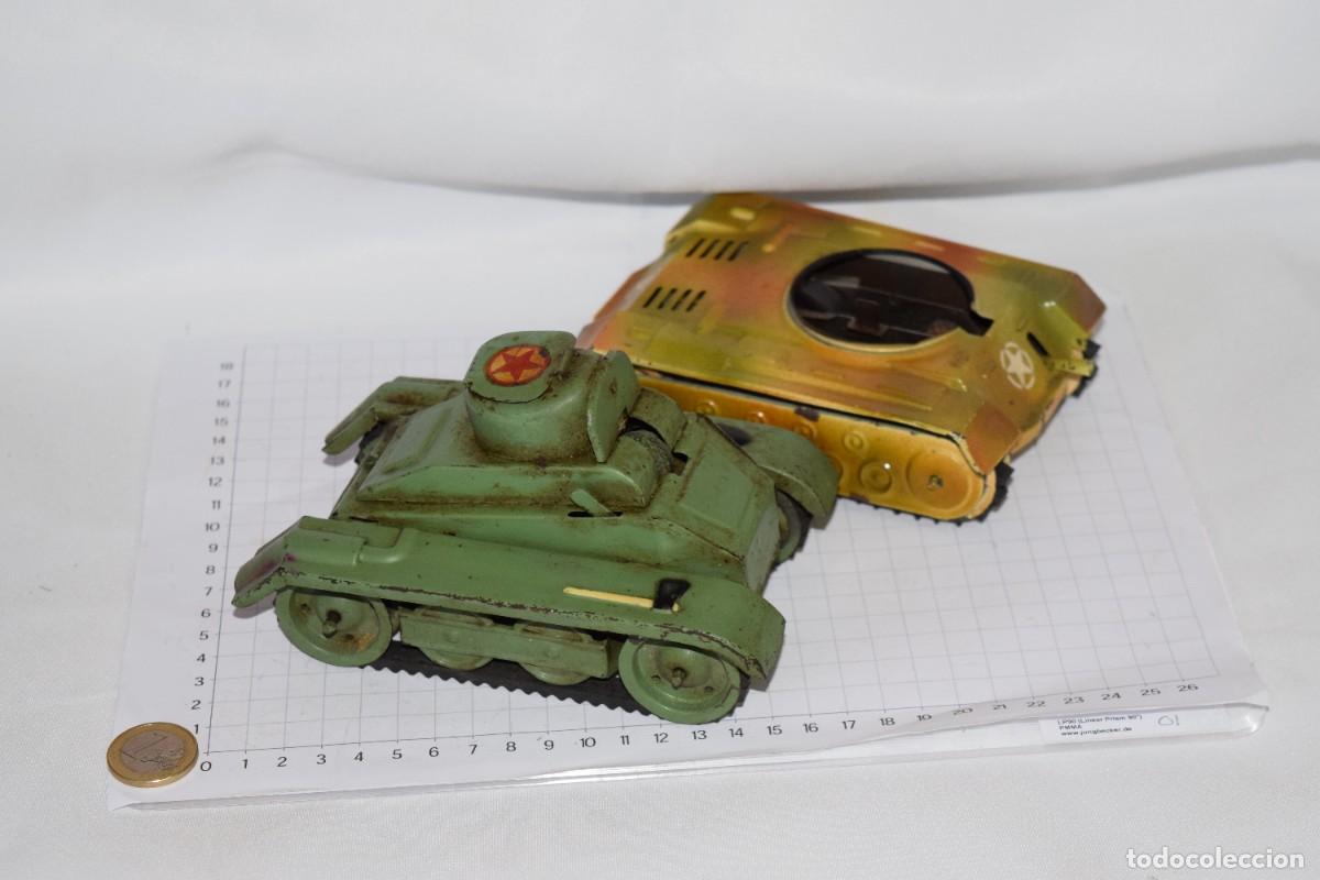 Juguetes antiguos Rico: Antiguos de HOJALATA, CHAPA PINTADA - 2 Tanques / Juguetes RICO S.A. - A&ntilde;os 50/60 - &iexcl;Mirar fotos!