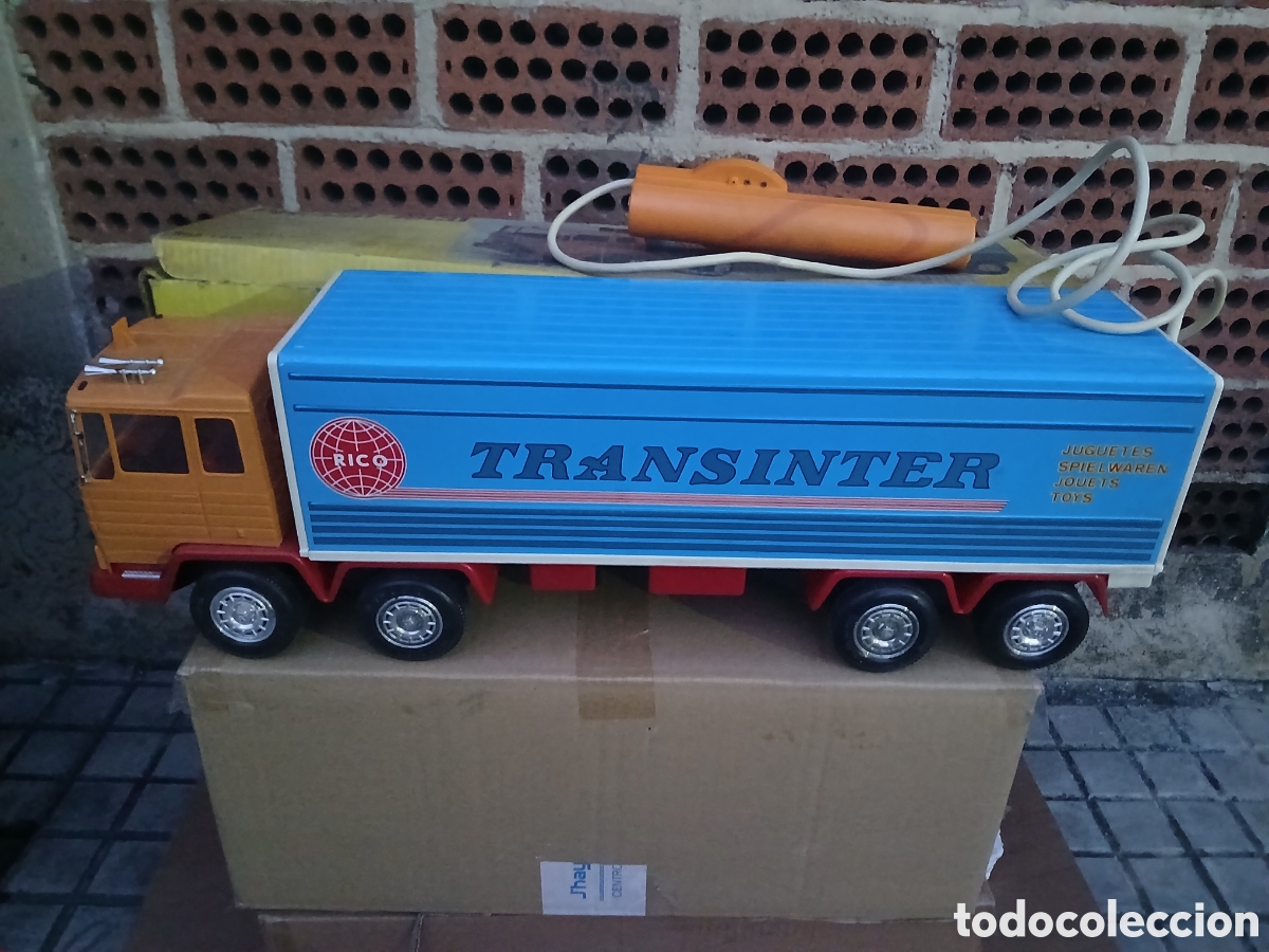 Juguetes antiguos Rico: CAMI&Oacute;N PEGASO TRANSINTER RICO REF 120 CABLEDIRIGIDO EN SU CAJA, A&Ntilde;OS 70.
