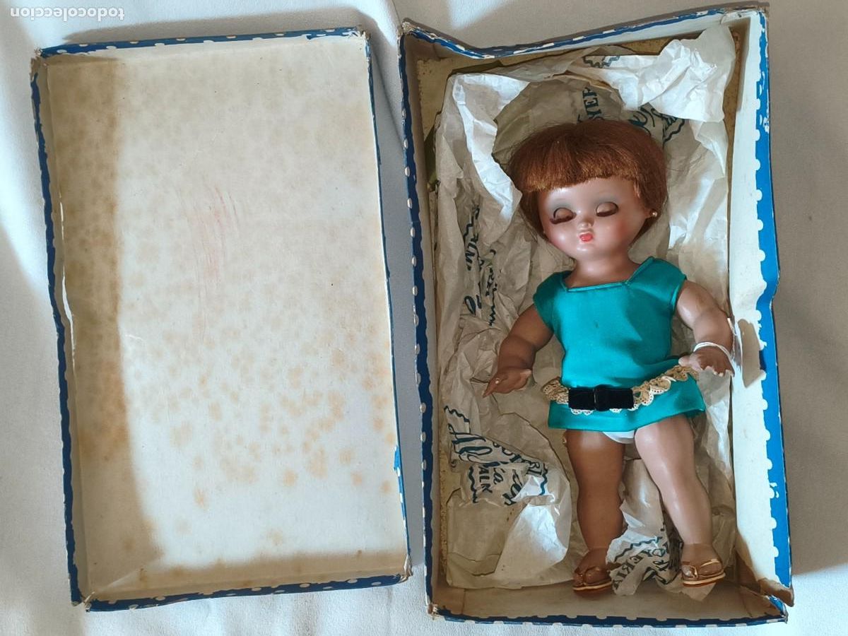 Juguetes antiguos Rico: Mu&ntilde;eca Linda Pirula. F&aacute;brica de mu&ntilde;ecas Alba. Onil.Alicante. &iquest;D&eacute;cadas de los a&ntilde;os 50/60?