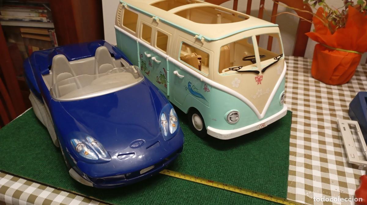 Juguetes antiguos Rico: Bus y Coche Deportivo STELFI &oacute; BARBIE
