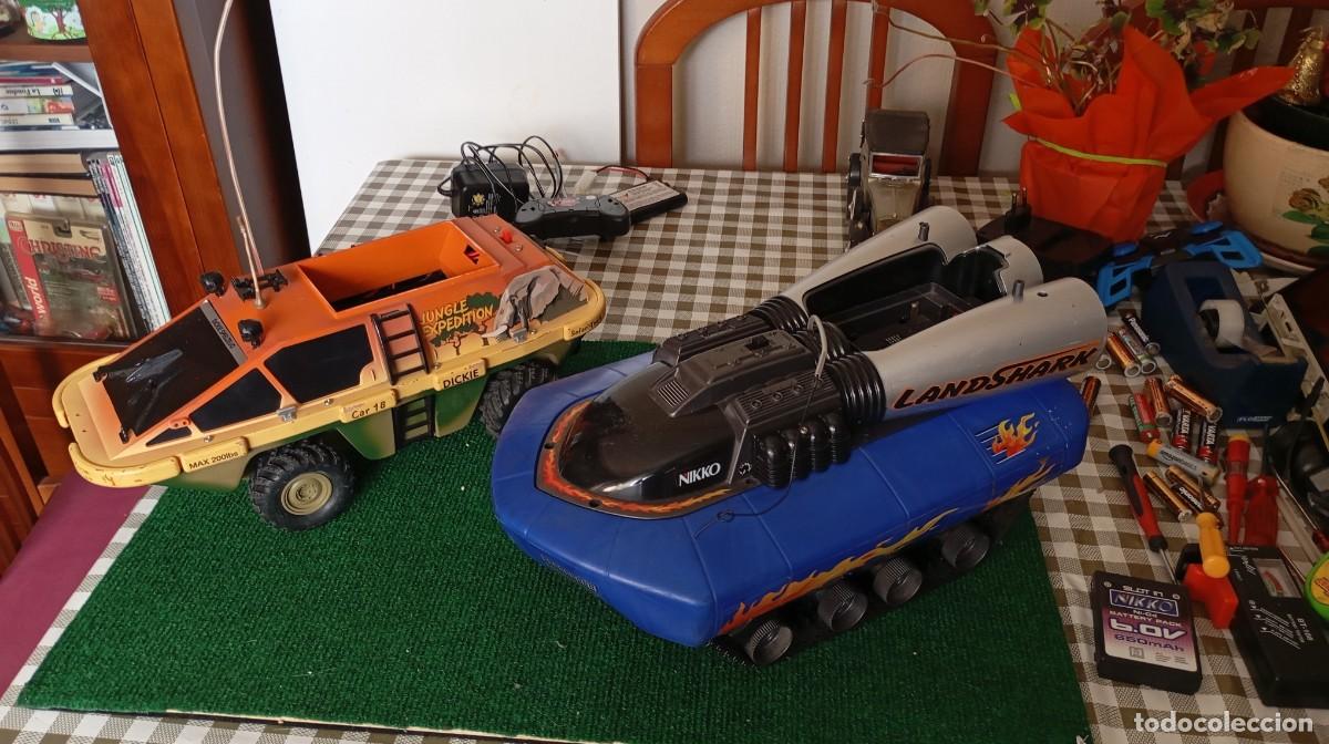 Juguetes antiguos Rico: Lote Vehiculos Anfibios RC (hay que recargar las baterias.llevan tiempo guardados)
